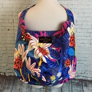 CHALO SEATTLE Eden Collection LADY BUGS slouchy purse bag & make-up bag whimsy